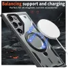 Phonesta MagLock Armor Back Cover hoesje met ring en MagSafe voor Samsung Galaxy S25 Ultra - Grijs 3