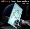 Phonesta MagLock Armor Back Cover hoesje met ring en MagSafe voor Samsung Galaxy S25 Ultra - Lichtblauw 4