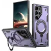 Phonesta MagLock Armor Back Cover hoesje met ring en MagSafe voor Samsung Galaxy S25 Ultra - Paars