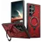 Phonesta MagLock Armor Back Cover hoesje met ring en MagSafe voor Samsung Galaxy S25 Ultra - Rood