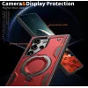 Phonesta MagLock Armor Back Cover hoesje met ring en MagSafe voor Samsung Galaxy S25 Ultra - Rood 6