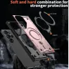 Phonesta MagLock Armor Back Cover hoesje met ring en MagSafe voor Samsung Galaxy S25 Ultra - Roségoud 5
