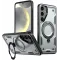 Phonesta MagLock Armor Back Cover hoesje met ring en MagSafe voor Samsung Galaxy S25/S24 - Grijs