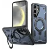 Phonesta MagLock Armor Back Cover hoesje met ring en MagSafe voor Samsung Galaxy S25 Plus/S24 Plus - Donkerblauw