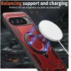 Phonesta MagLock Armor Back Cover hoesje met ring en MagSafe voor Google Pixel 9 Pro XL - Rood 3