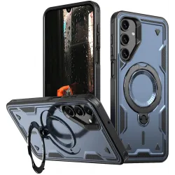 Phonesta MagLock Armor Back Cover hoesje met ring en MagSafe voor Samsung Galaxy A16 - Donkerblauw