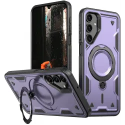 Phonesta MagLock Armor Back Cover hoesje met ring en MagSafe voor Samsung Galaxy A16 - Paars