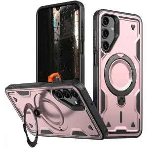 Phonesta MagLock Armor Back Cover hoesje met ring en MagSafe voor Samsung Galaxy A16 - Roségoud
