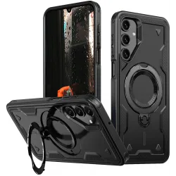 Phonesta MagLock Armor Back Cover hoesje met ring en MagSafe voor Samsung Galaxy A16 - Zwart