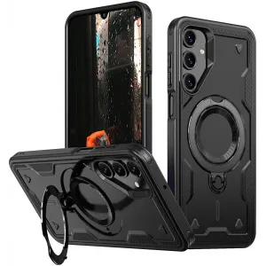 Phonesta MagLock Armor Back Cover hoesje met ring en MagSafe voor Samsung Galaxy A16 - Zwart