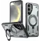 Phonesta MagLock Armor Back Cover hoesje met ring en MagSafe voor Samsung Galaxy S24 FE - Grijs
