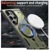 Phonesta MagLock Armor Back Cover hoesje met ring en MagSafe voor Samsung Galaxy S24 Ultra - Groen 3