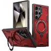 Phonesta MagLock Armor Back Cover hoesje met ring en MagSafe voor Samsung Galaxy S24 Ultra - Rood