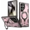 Phonesta MagLock Armor Back Cover hoesje met ring en MagSafe voor Samsung Galaxy S24 Ultra - Roségoud