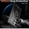 Phonesta MagLock Armor Back Cover hoesje met ring en MagSafe voor Samsung Galaxy S24 Ultra - Zwart 4