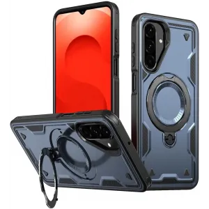 Phonesta MagLock Armor Back Cover hoesje met ring en MagSafe voor Samsung Galaxy A26 - Donkerblauw