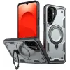 Phonesta MagLock Armor Back Cover hoesje met ring en MagSafe voor Samsung Galaxy A26 - Grijs