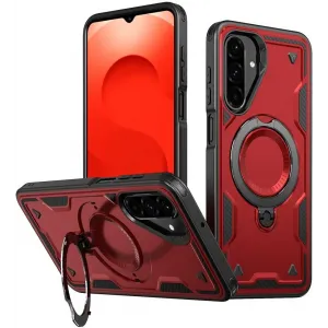 Phonesta MagLock Armor Back Cover hoesje met ring en MagSafe voor Samsung Galaxy A26 - Rood