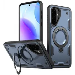 Phonesta MagLock Armor Back Cover hoesje met ring en MagSafe voor Samsung Galaxy A36/A56 - Donkerblauw