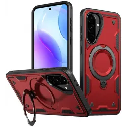 Phonesta MagLock Armor Back Cover hoesje met ring en MagSafe voor Samsung Galaxy A36/A56 - Rood