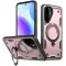 Phonesta MagLock Armor Back Cover hoesje met ring en MagSafe voor Samsung Galaxy A36/A56 - Roségoud