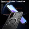 Phonesta MagLock Armor Back Cover hoesje met ring en MagSafe voor Samsung Galaxy A36/A56 - Zwart 6