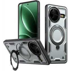 Phonesta MagLock Armor Back Cover hoesje met ring en MagSafe voor Xiaomi Poco F7 Pro/F7 Ultra - Grijs