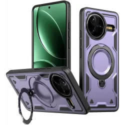 Phonesta MagLock Armor Back Cover hoesje met ring en MagSafe voor Xiaomi Poco F7 Pro/F7 Ultra - Paars