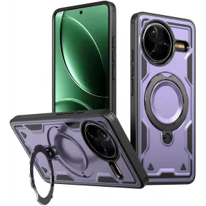 Phonesta MagLock Armor Back Cover hoesje met ring en MagSafe voor Xiaomi Poco F7 Pro/F7 Ultra - Paars