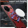 Phonesta MagLock Armor Back Cover hoesje met ring en MagSafe voor Xiaomi Poco F7 Pro/F7 Ultra - Rood 3