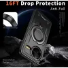 Phonesta MagLock Armor Back Cover hoesje met ring en MagSafe voor Xiaomi Poco F7 Pro/F7 Ultra - Zwart 4
