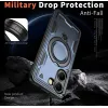 Phonesta MagLock Armor Back Cover hoesje met ring en MagSafe voor Xiaomi Poco X7 Pro - Donkerblauw 3