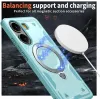 Phonesta MagLock Armor Back Cover hoesje met ring en MagSafe voor Xiaomi Poco X7 Pro - Lichtblauw 3