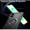 Phonesta MagLock Armor Back Cover hoesje met ring en MagSafe voor Samsung Galaxy S25 Edge - Zwart 5