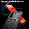 Phonesta MagLock Armor Back Cover hoesje met ring en MagSafe voor Samsung Galaxy S25 FE - Zwart 5
