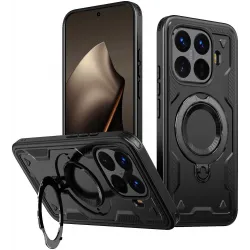 Phonesta MagLock Armor Back Cover hoesje met ring en MagSafe voor Xiaomi 15T Pro - Zwart