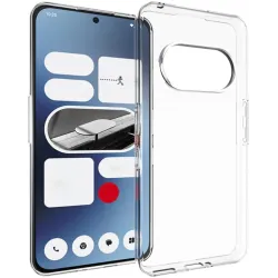 Phonesta Pure Clear Silicone Back Cover hoesje voor Nothing Phone (3a) - Transparant