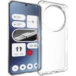 Phonesta Pure Clear Silicone Back Cover hoesje voor Nothing Phone (3a) Pro - Transparant