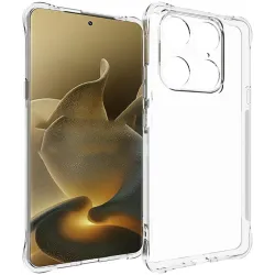 Phonesta Pure Shockproof Silicone Back Cover hoesje voor Motorola Signature - Transparant