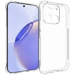 Phonesta Pure Shockproof Silicone Back Cover hoesje voor Realme 16 Pro - Transparant