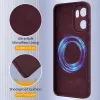 Phonesta Royale Liquid Silicone Back Cover hoesje met MagSafe voor OnePlus 15R - Donkerrood 7