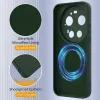 Phonesta Royale Liquid Silicone Back Cover hoesje met MagSafe voor Xiaomi 17 Ultra - Donkergroen 7