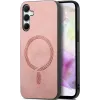Phonesta Retro Vegan Leather MagSafe Back Cover hoesje voor Samsung Galaxy A35 - Roze