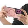 Phonesta Retro Vegan Leather MagSafe Back Cover hoesje voor Motorola Moto G55 - Roze 3
