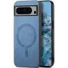 Phonesta Retro Vegan Leather MagSafe Back Cover hoesje voor Google Pixel 9 Pro XL - Blauw 0