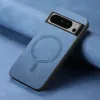 Phonesta Retro Vegan Leather MagSafe Back Cover hoesje voor Google Pixel 9 Pro XL - Blauw 1
