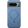 Phonesta Retro Vegan Leather MagSafe Back Cover hoesje voor Google Pixel 9 Pro XL - Blauw 2