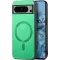 Phonesta Retro Vegan Leather MagSafe Back Cover hoesje voor Google Pixel 9 Pro XL - Groen