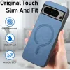Phonesta Retro Vegan Leather MagSafe Back Cover hoesje voor Google Pixel 9 Pro XL - Oranje 4