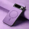 Phonesta Retro Vegan Leather MagSafe Back Cover hoesje voor Google Pixel 9 Pro XL - Paars 1